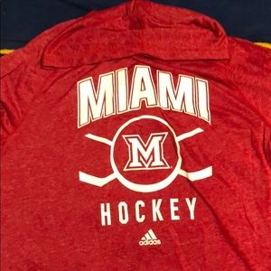 Miami of Ohio Hockey Adidas Hoodie (L)